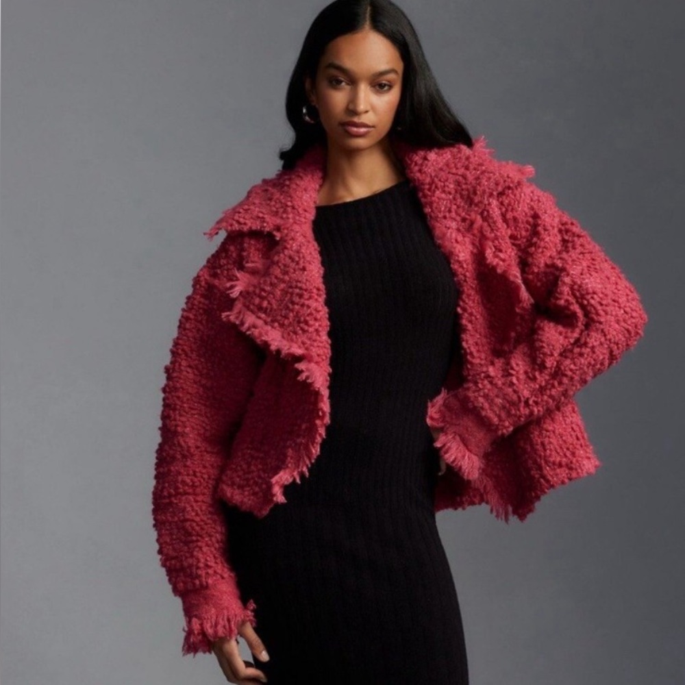 NWT ANTHROPOLOGIE TEXTURED WOOL-BLEND JACKET